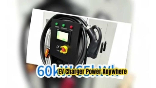 حداکثر قدرت 60kW قدرت نامی 65kWH ظرفیت IP55 حفاظت شارژر موبایل EV ایستگاه شارژ قابل حمل