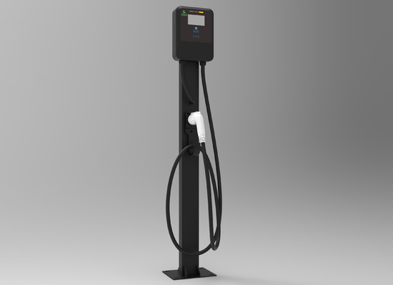 قیمت خوب 11KW AC EV شارژر کارت سوئیپ نوع1 نوع2 نصب طبقه عمومی تجاری آنلاین