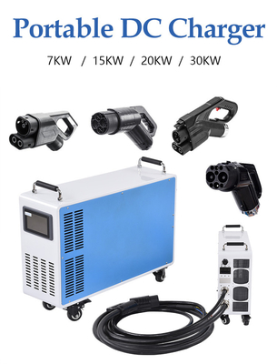 قیمت خوب Gbt V2v 20kw 30kw OCPP شارژر قابل حمل DC EV شارژر خودروهای الکتریکی موبایل آنلاین