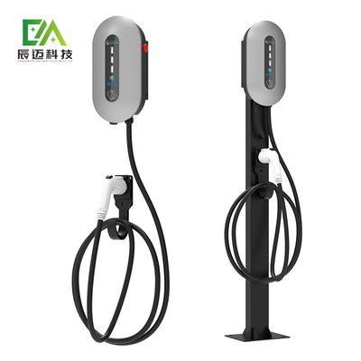 قیمت خوب صفحه نمایش LCD ایستگاه شارژ EV Wallbox سه فاز AC400V ایستگاه شارژ Tesla Ev آنلاین
