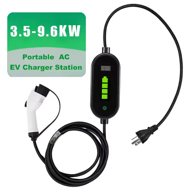 قیمت خوب 3.5KW 9.6KW شارژر باتری خودروهای الکتریکی 16A 40A EVSE Sae J1772 نوع 1 آنلاین
