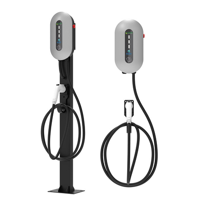 7KW/32A نقره دیوار نصب / ستون شارژ خودروهای الکتریکی