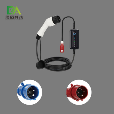ماکی EV شارژر قابل حمل خودروهای الکتریکی 3 فاز نوع 2 اتصال شارژ خودرو