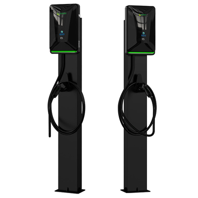قیمت خوب 7KW 11KW 21KW ستون سیاه طبقه ایستاده خودروهای الکتریکی آنلاین