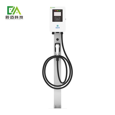 مککی 7KW 11KW 22KW ستون سفید طبقه ایستاده تک تفنگ اتومبیل الکتریکی