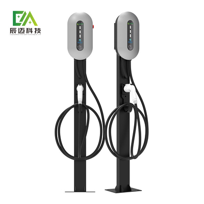 قیمت خوب مککی 7KW 11KW 22KW ستون نقره ای طبقه ایستاده تک تفنگ اتومبیل الکتریکی آنلاین