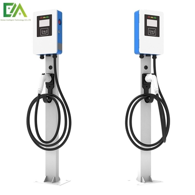 قیمت خوب نوع 1 نوع 2 7KW 11KW 21KW ستون آبی و سفید / نوع کف یک تفنگ خودرو الکتریکی آنلاین