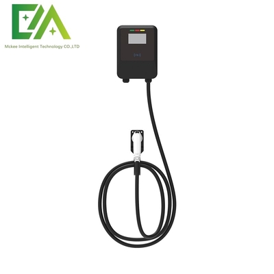 قیمت خوب 7KW 11KW 22KW سیاه دیوار نصب شده خودروهای الکتریکی تک تفنگ AC شارژ پشته / شارژر تجاری قابل حمل آنلاین