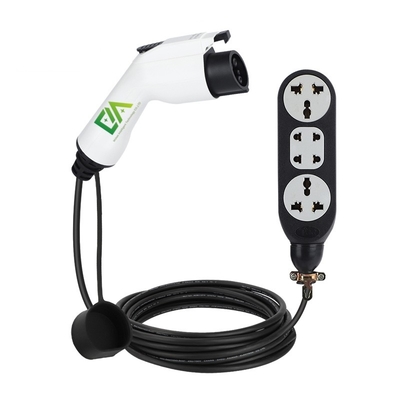 تفنگ تخلیه قابل حمل Ev کابل شارژر Type2 Type1 3.5kw 16A 5m برای دستگاه خانگی ایستگاه برق بیرونی