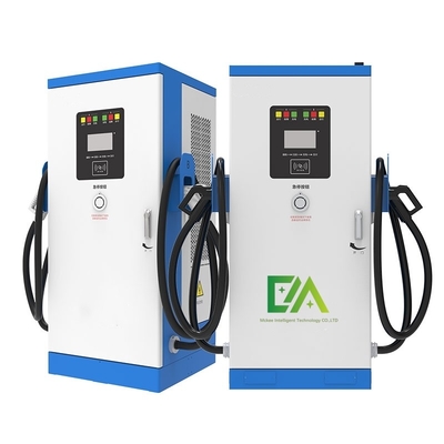 ایستگاه شارژ خودروهای الکتریکی برق جدید تجاری 120 KW DC سریع ایستگاه شارژ خودروهای الکتریکی DC دو نفره CCS2/GBT با OCPP