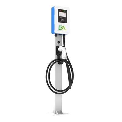 قیمت خوب 7KW 11KW 21KW ستون آبی و سفید / طبقه نوع تک تفنگ خودرو الکتریکی AC شارژ پکی خانوار / تجاری آنلاین
