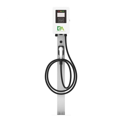 قیمت خوب خانه 7KW 11KW 22KW 32A نوع ستون سفید یک تفنگ خودرو الکتریکی AC آنلاین