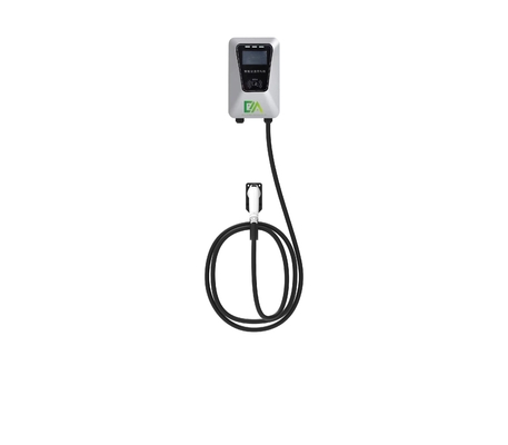 لوازم جانبی شارژ استاندارد اروپایی EV 7kW صفحه نمایش 4g متصل به ایستگاه شارژ AC تک تفنگ