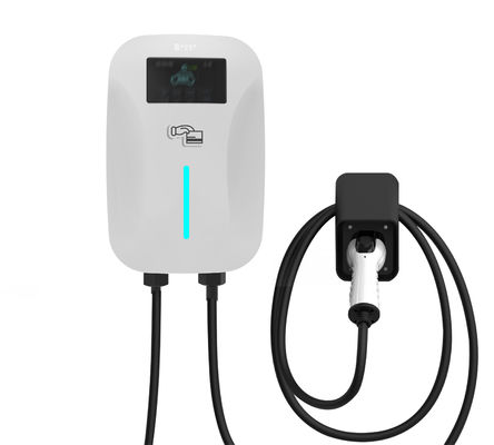 قیمت خوب 22kW شارژر قابل تنظیم سطح 2 AC EV ایستگاه شارژ خودروی برقی دیواری آنلاین