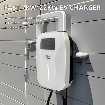 قیمت خوب 7KW 11KW 22KW شارژر ماشین GBT نوع 1 نوع 2 AC 220V 380V Wall-mounted Wallbox شارژر سریع اتومبیل خانگی EV آنلاین