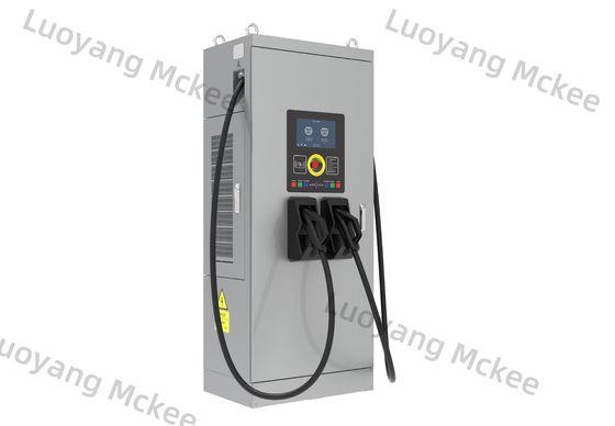قیمت خوب شارژر الکتریکی DC با قدرت بالا ایستگاه شارژ EV پارکینگ عمومی دو پورت شارژر سریع DC آنلاین