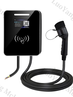 شارژر دیواری 22Kw EV قابل حمل 7Kw 11Kw 16A 32A 32 آمپر نوع 2 سطح 2 ایستگاه شارژ خودروهای برقی خانگی دیواری
