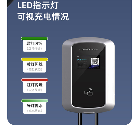 حالت 3 22KW 3 فاز شارژر استاندارد اروپایی خودروهای الکتریکی نوع 2 ایستگاه شارژ خودروهای الکتریکی جعبه دیواری ایستگاه شارژ الکتریکی