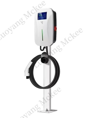 قیمت خوب ایستگاه شارژ EV دیواری 14 کیلووات 32 آمپر با صفحه نمایش LED 4.3 اینچی، رابط GB جدید با دو تفنگ، وضعیت شارژ آنلاین