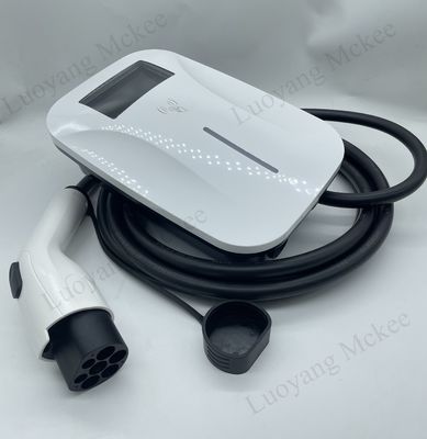 قیمت خوب شارژر خودروی برقی دیواری AC سطح ۲ با توان ۷ کیلووات، محافظت IP65 و محفظه فولادی گالوانیزه برای پارکینگ مسکونی و اشتراکی آنلاین
