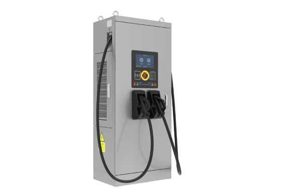 قیمت خوب شارژر سریع DC فضای باز 60 کیلوواتی با دو کانکتور و محافظت IP54 برای وسایل نقلیه الکتریکی آنلاین