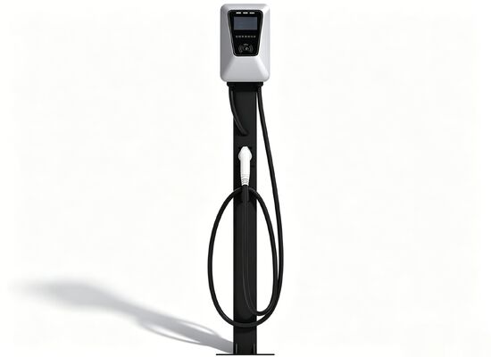 شارژر 7 کیلوواتی فضای باز AC EV IP55 32A با دمای وسیع صفحه نمایش لمسی 4.3 اینچی دو پایه