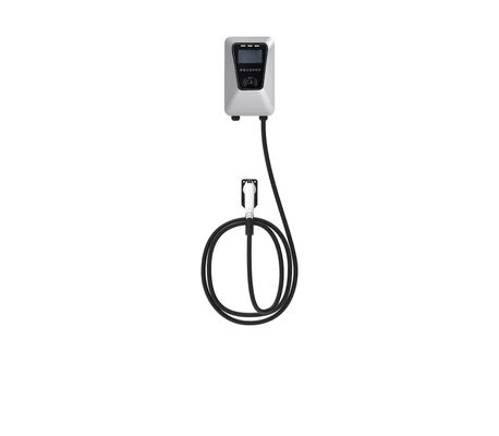 قیمت خوب سبک ستون دیواری 7kW 32A Single Port Silver EV AC Charging Pile آنلاین