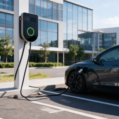 قیمت خوب ایستگاه شارژ AC نوع 2 یورو با شکل U، EVSE، پشتیبانی از نصب روی دیوار و ستون، 7 کیلووات، 32 آمپر، 85 ولت تا 265 ولت، IP54، صفحه نمایش LCD 4.59 اینچی، محافظت‌های ایمنی جامع چندگانه آنلاین