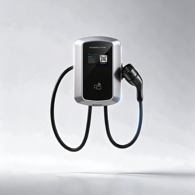 قیمت خوب J8 US Type1 خانه شارژر EV دیوار نصب شده و ستون نصب شده ایستگاه شارژ AC 7.6kW 32A 85V 265V IP54 5.64 اینچ صفحه نمایش LCD آنلاین