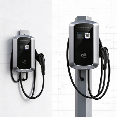 قیمت خوب ایستگاه شارژ خودروی برقی AC 9.6 کیلووات 40 آمپر J8، نوع 1 آمریکایی، پشتیبانی از نصب روی دیوار و ستون، ولتاژ 85 تا 265 ولت، IP54، صفحه نمایش LCD 5.64 اینچی برای شارژ خودروی برقی خانگی آنلاین